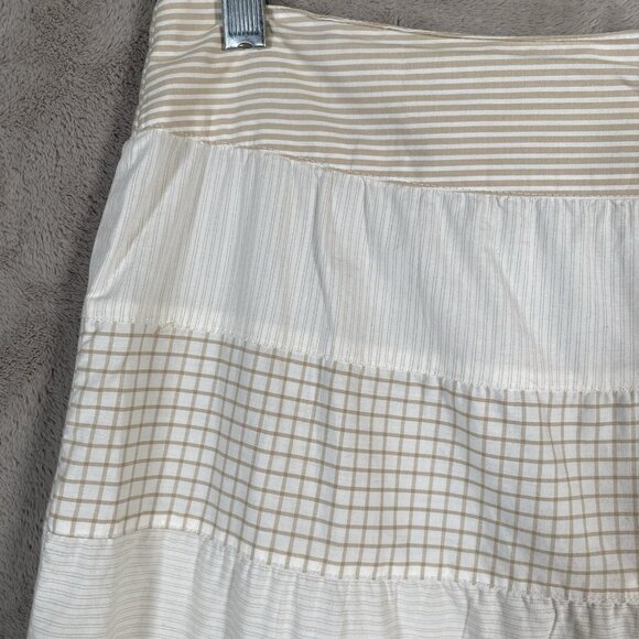 Y2K Old Navy Tiered Skirt 6 Midi Maxi Boho Prairie Western Lightweight Beachy - Picture 3 of 12